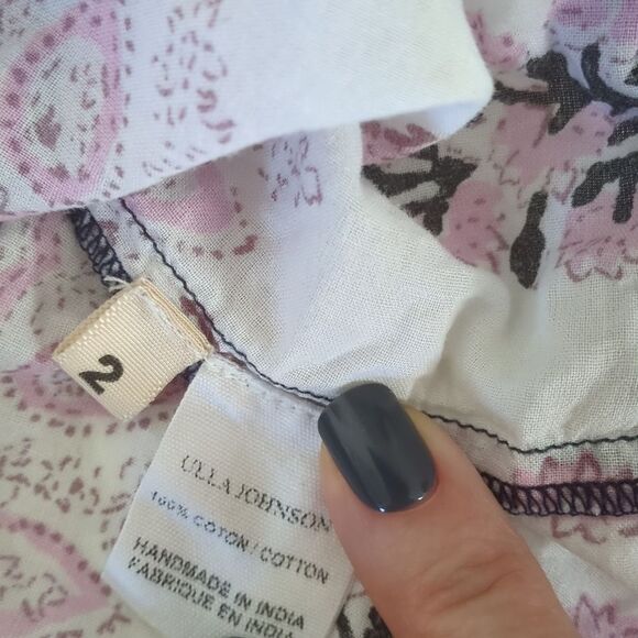 Ulla Johnson Dawn Cotton Blouse Size 2 - Picture 5 of 10